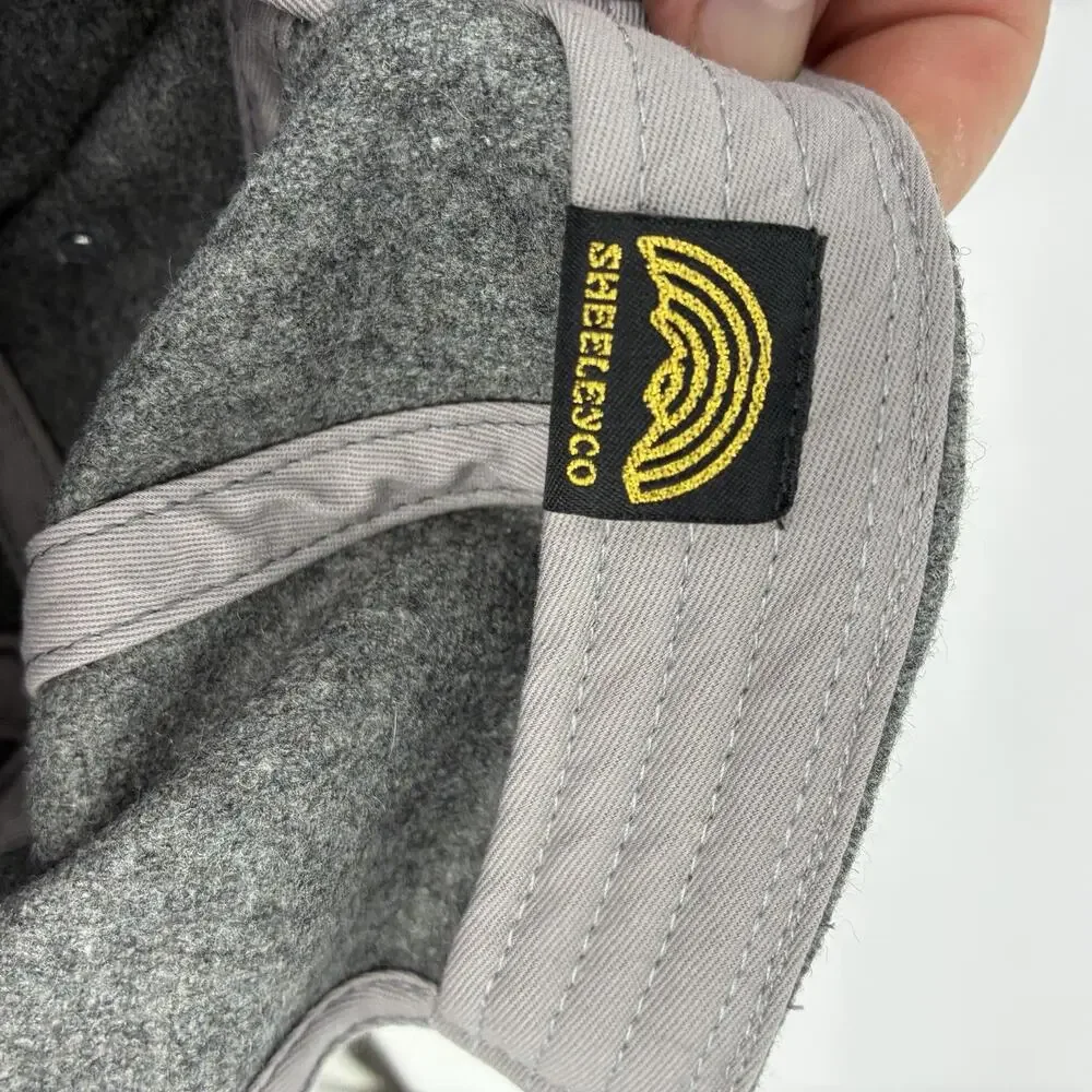 Sheeleyco Trust the Universe Wool Blend Snapback Hat Gray Portland Oregon
